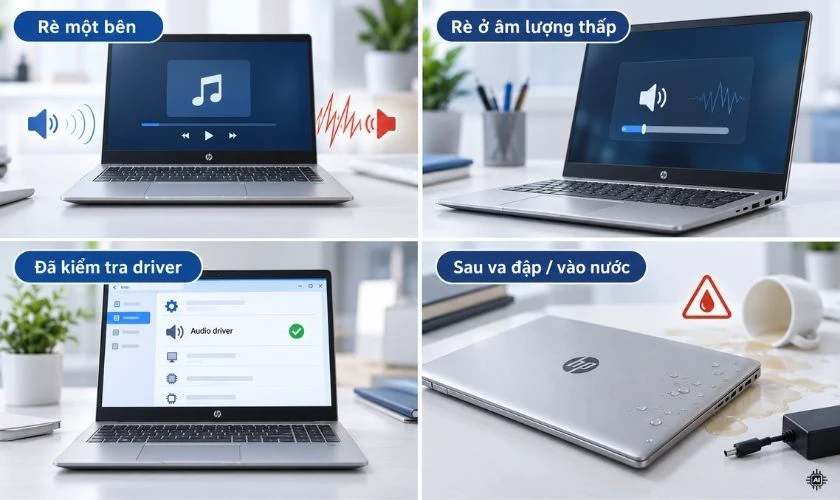 Khi nào loa laptop HP bị rè cần kiểm tra phần cứng?