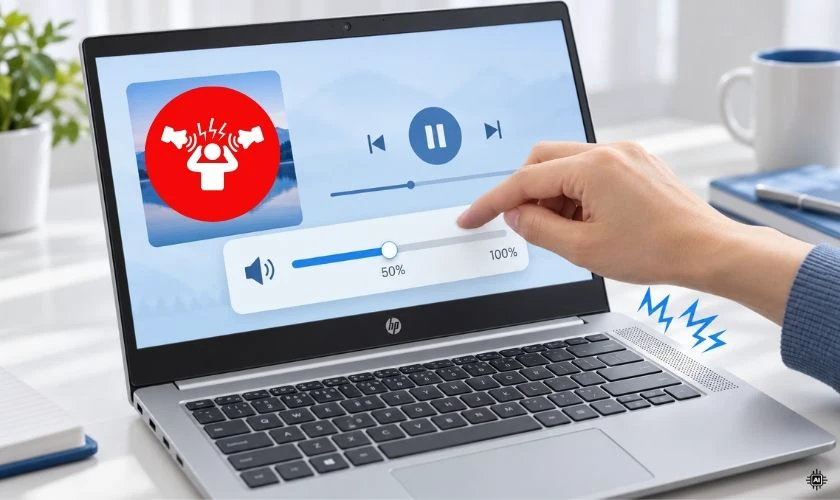Thường xuyên sử dụng loa ở âm lượng cao khiến loa laptop HP bị rè