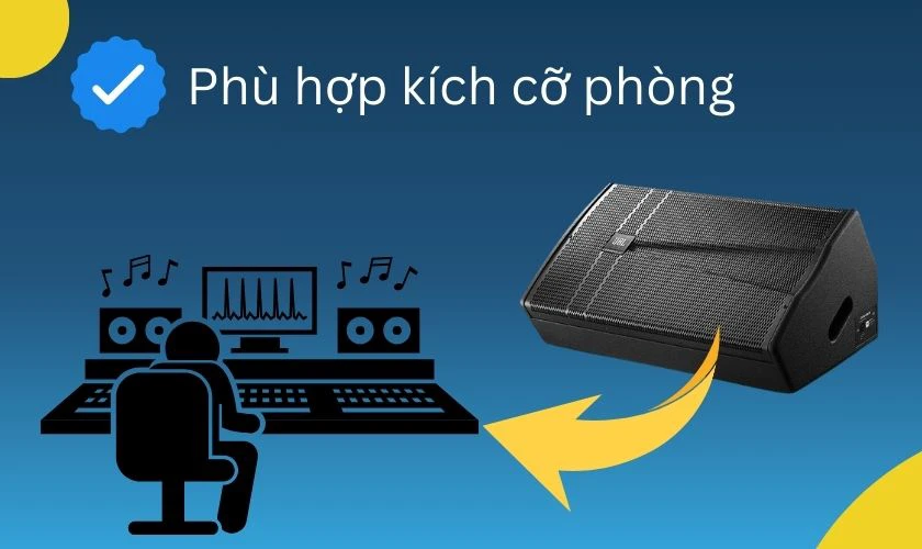 Với những kh&ocirc;ng gian ph&ograve;ng c&agrave;ng lớn, bạn n&ecirc;n ưu ti&ecirc;n chọn loa c&oacute; c&ocirc;ng suất lớn