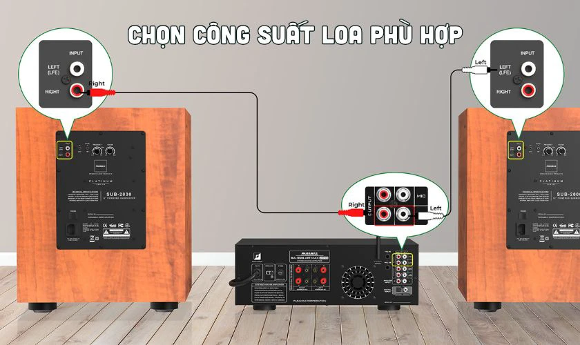 Chọn công suất loa phù hợp với nhu cầu sử dụng của bạn