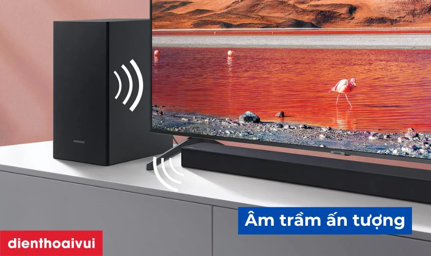 Loa thanh Samsung HW-T420 cho chất &acirc;m trầm, mạnh mẽ