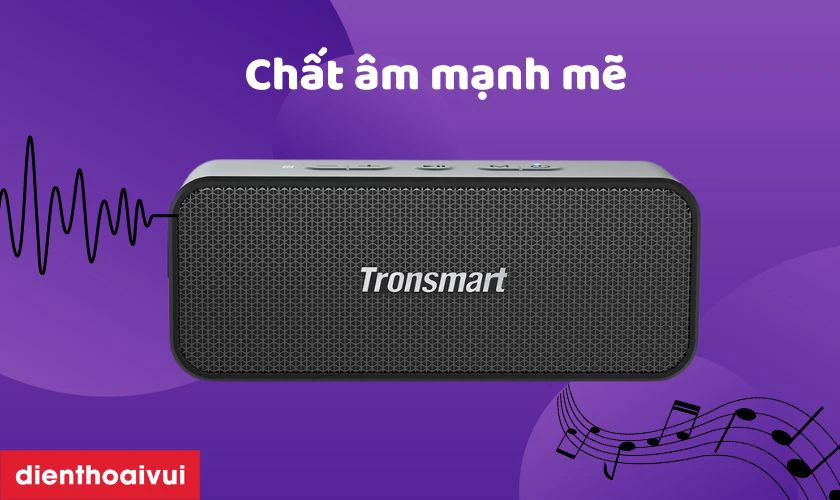 Tronsmart Element T2 Plus 20W Speaker trang bị 2 loa k&eacute;p b&ecirc;n trong