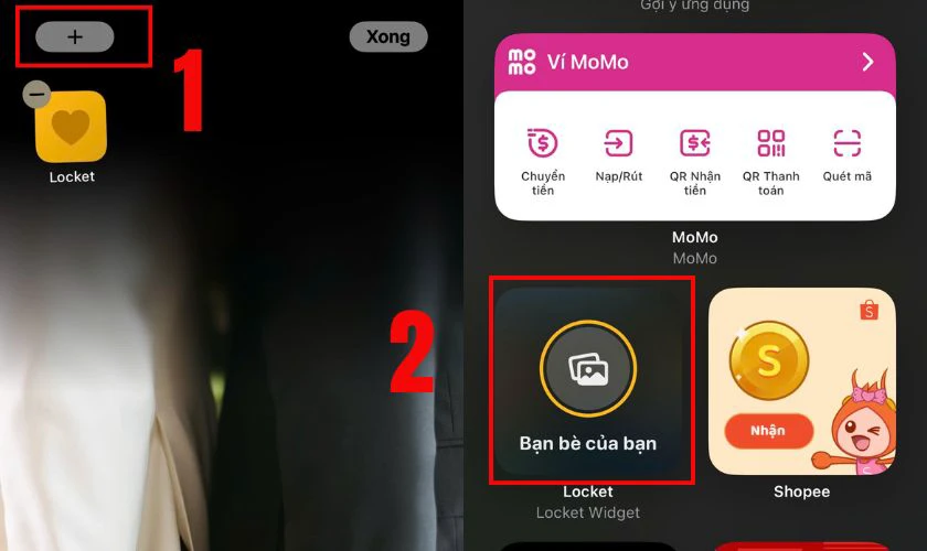 Cách thêm Locket vào màn hình chính