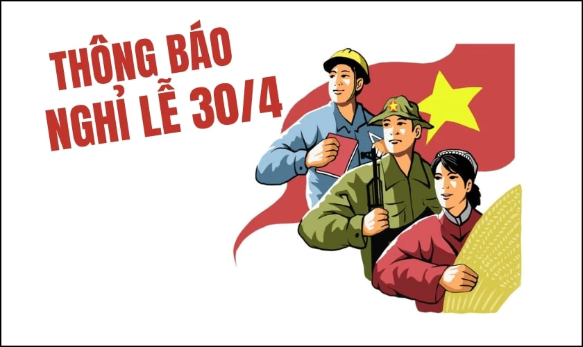 Mẫu logo nghỉ lễ 30/4 HD