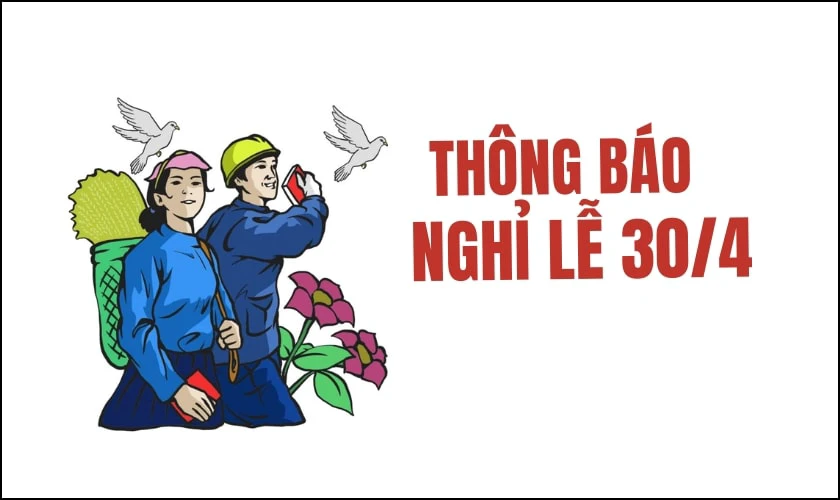 Logo nghỉ lễ mơi