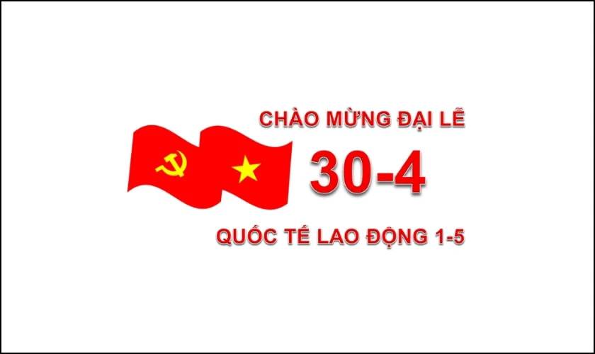 Mẫu logo nghỉ lễ 30/4