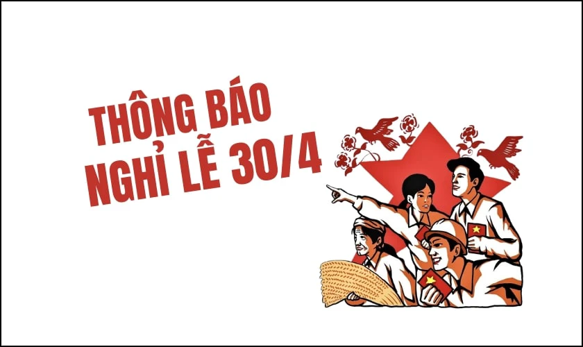 Mẫu logo nghỉ lễ 30/4 đẹp