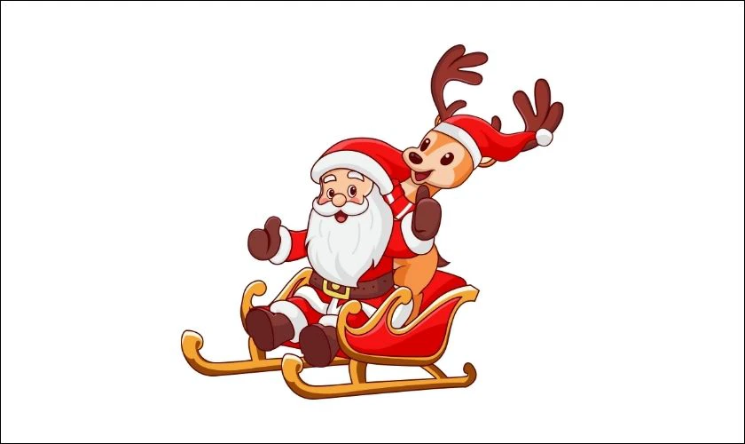 &Ocirc;ng gi&agrave; Noel trượt tuyết