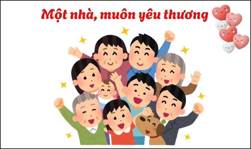 Logo Ng&agrave;y gia đ&igrave;nh Việt Nam cute