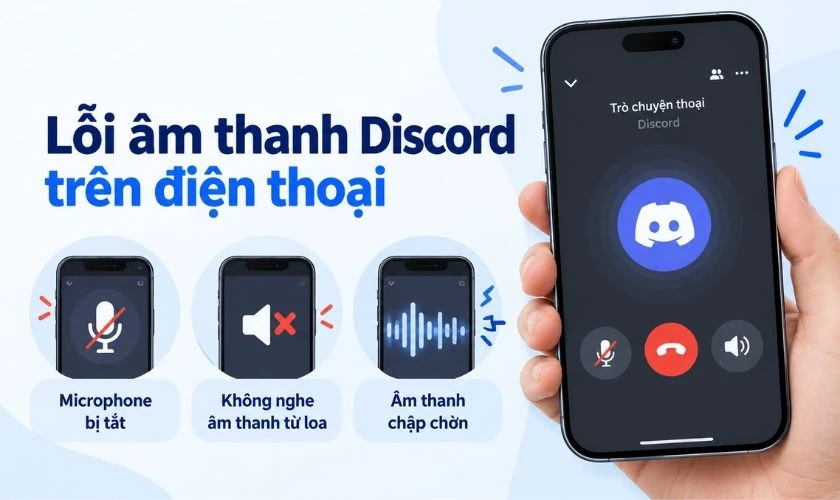 Lỗi âm thanh Discord trên điện thoại thường gặp