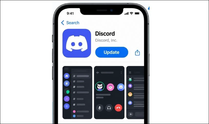 Thoát, mở lại và cập nhật Discord