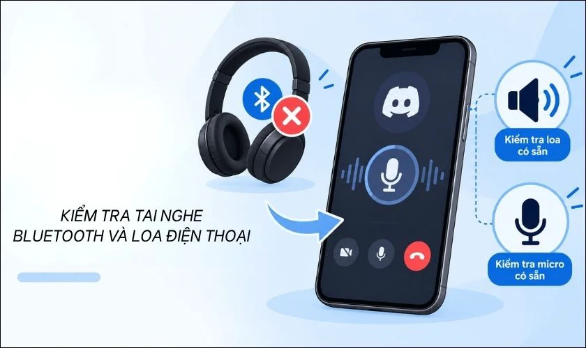 Kiểm tra tai nghe, Bluetooth và loa điện thoại