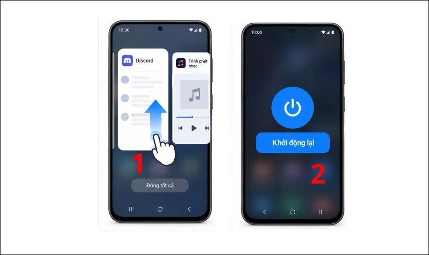 Khởi động lại sửa lỗi âm thanh Discord trên điện thoại