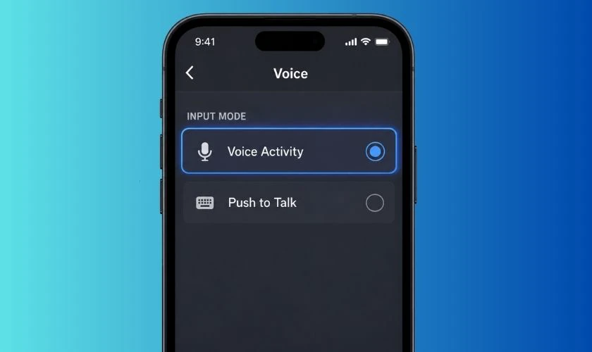 Kiểm tra Input Mode và thử chuyển sang Voice Activity