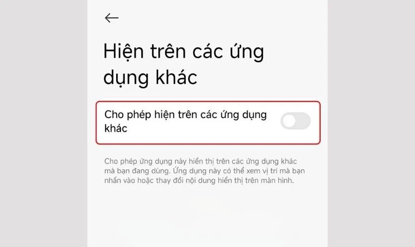 Cho phép Auto Click hiển thị trên ứng dụng khác