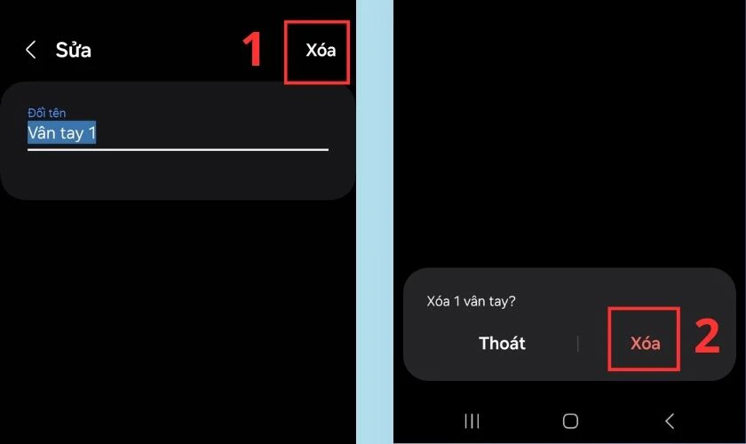 Chọn v&agrave;o X&oacute;a rồi chọn x&aacute;c nhận X&oacute;a một lần nữa