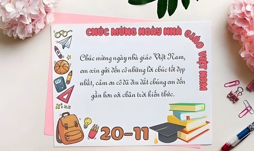 Lời cảm ơn thầy cô hay để đăng báo tường, tập san
