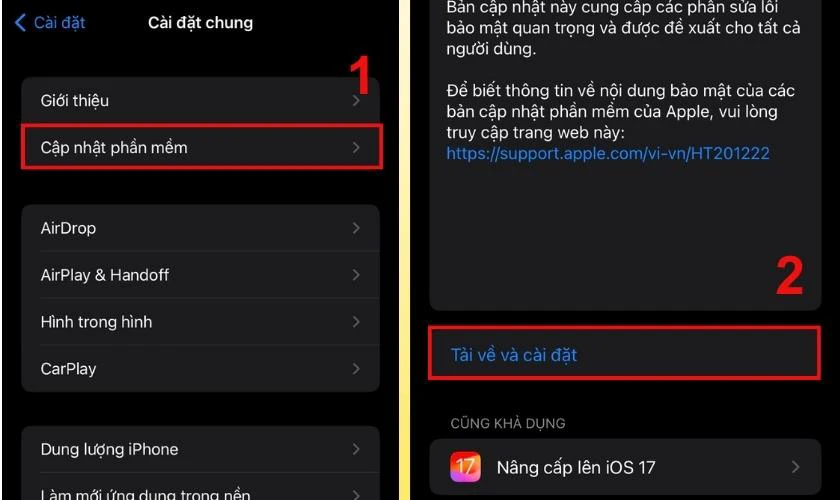 Chi tiết c&aacute;c bước cập nhật iOS l&ecirc;n bản mới