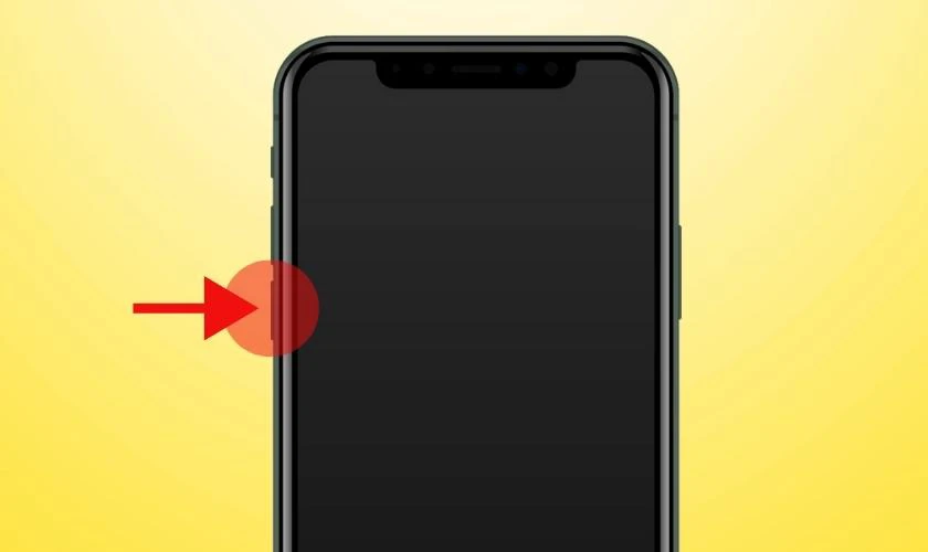 Thả nguồn v&agrave; giữ n&uacute;t giảm &acirc;m lượng để đưa iPhone về DFU bằng FaceID