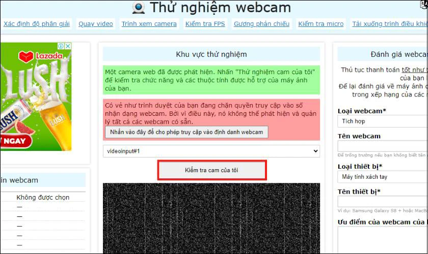 C&oacute; c&aacute;ch n&agrave;o kiểm tra phần cứng camera c&oacute; bị hỏng kh&ocirc;ng?