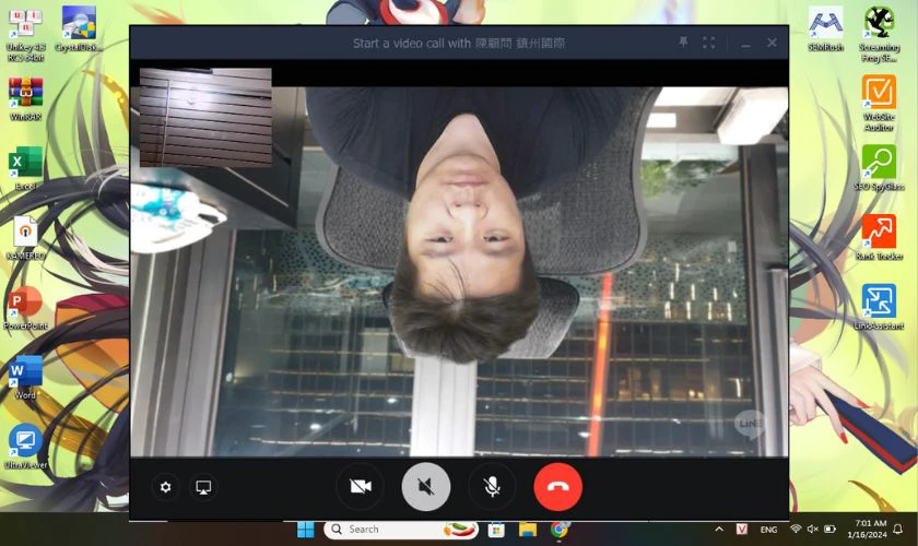 Lỗi camera laptop bị ngược