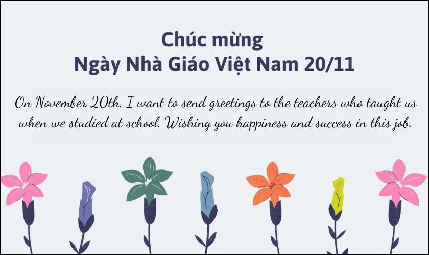 Gợi ý mẫu câu chúc
