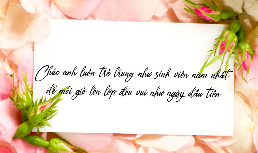 Lời chúc 20/11 cho chồng làm giáo viên hài hước