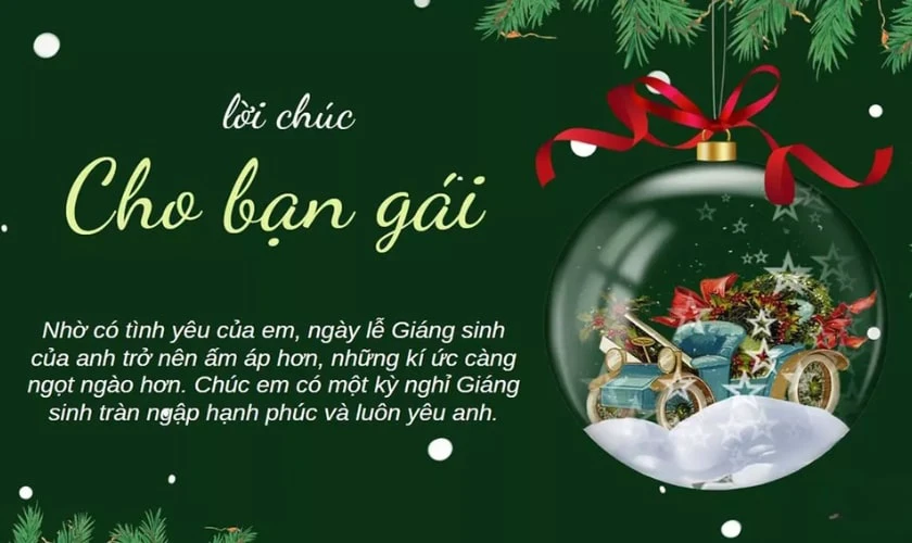 Lời chúc Giáng sinh cho người yêu