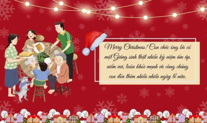 Lời chúc Giáng sinh Noel cho ông bà