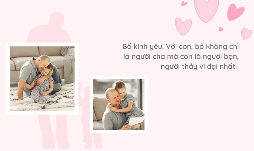 Lời ch&uacute;c ng&agrave;y của Cha t&igrave;nh cảm