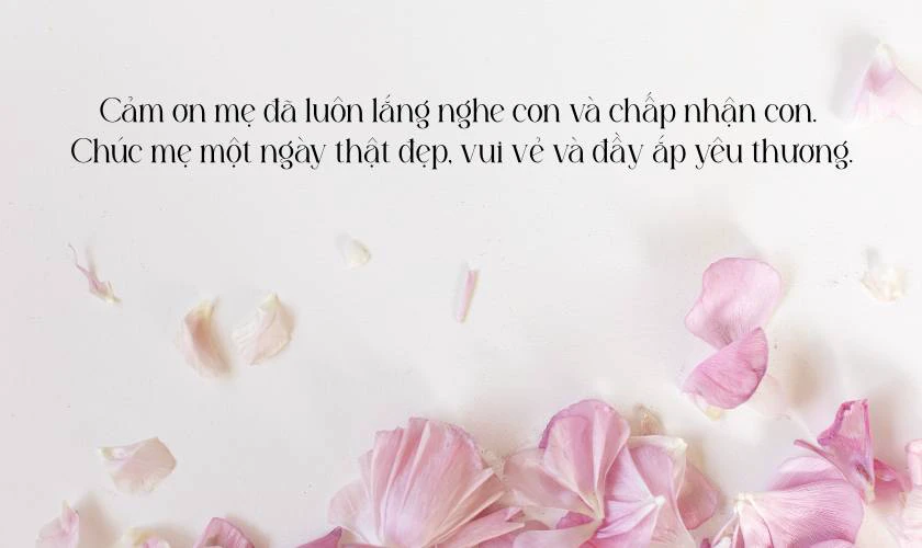 Lời chúc nhân ngày của mẹ sâu sắc
