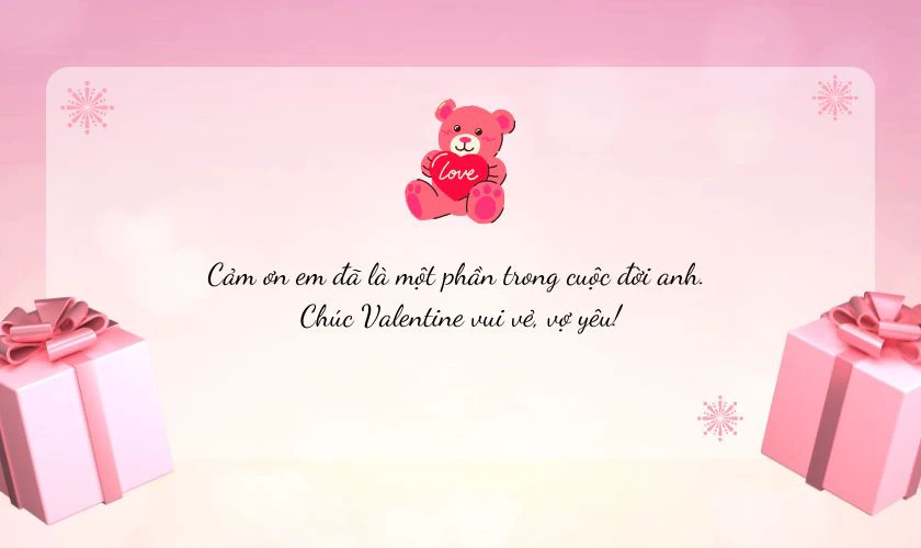 Lời chúc ngày Lễ Tình Nhân ngắn gọn cho vợ