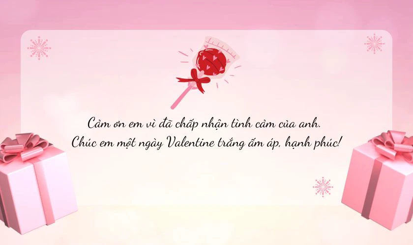 Mừng Valentine trắng ấm áp