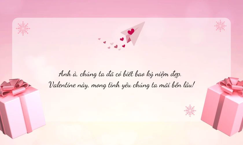 Lời chúc ngày Valentine ngắn gọn cho bạn trai