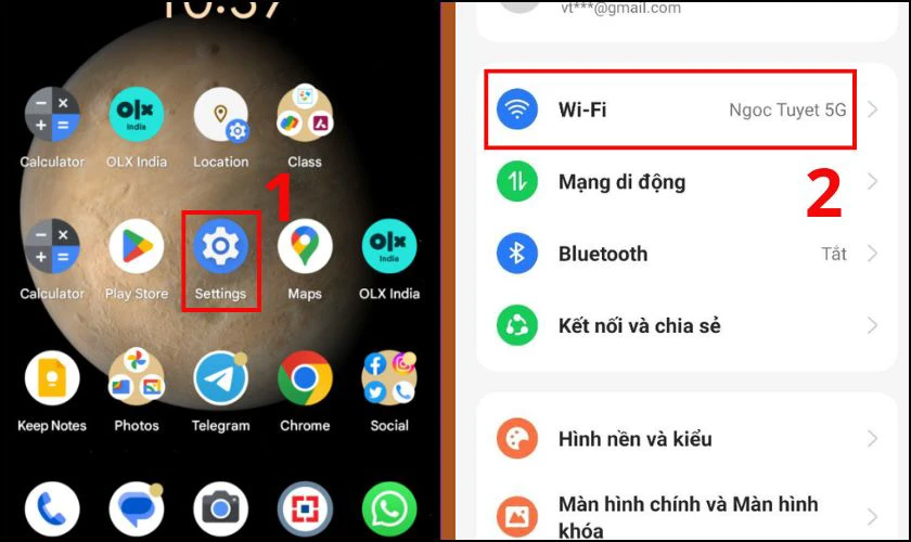 Đổi DNS để khắc phục lỗi Google Chrome kh&ocirc;ng v&agrave;o được Web tr&ecirc;n điện thoại