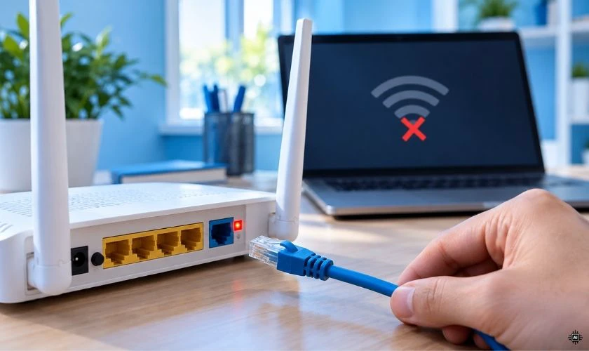 Nguyên nhân laptop kết nối WiFi nhưng không có mạng