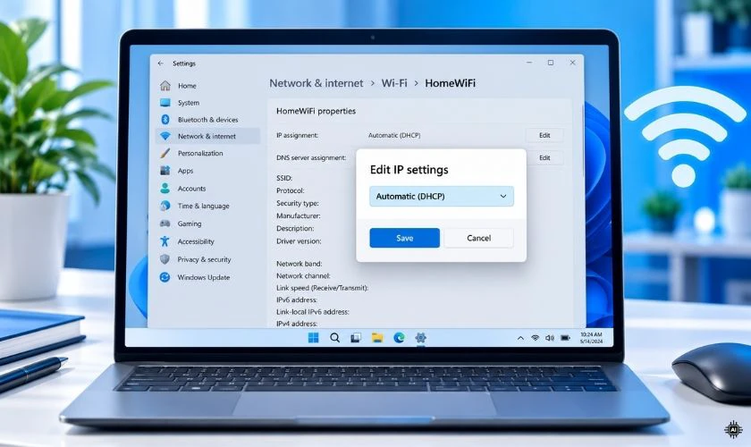 Kiểm tra thiết lập IP tự động