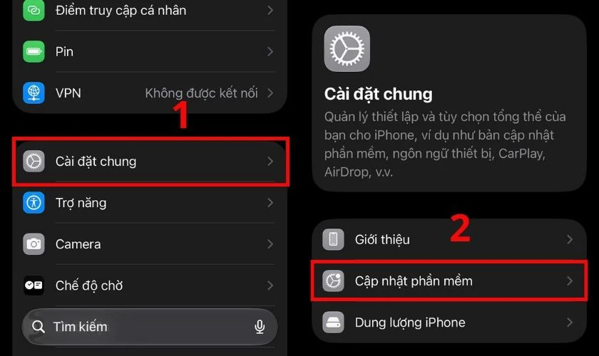 Khởi động lại iPhone và kiểm tra cập nhật iOS