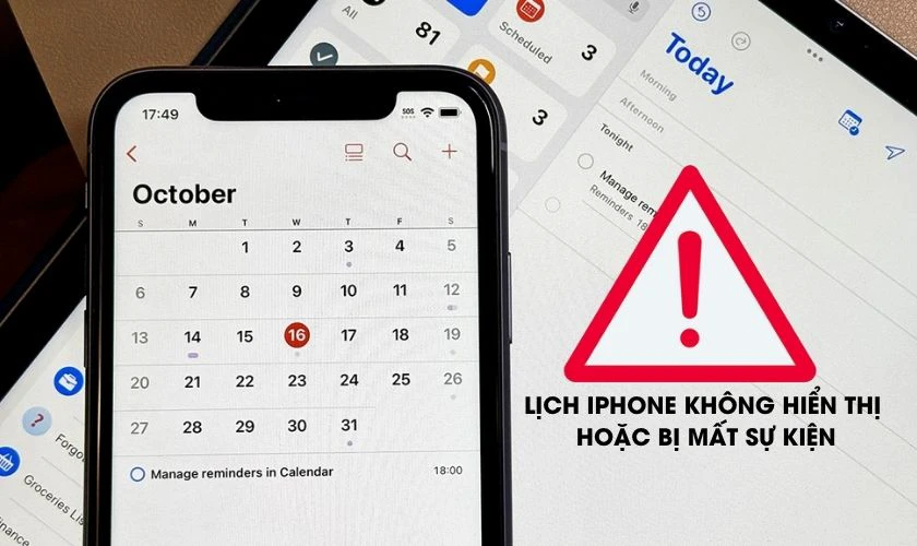 Lỗi lịch iPhone thường gặp