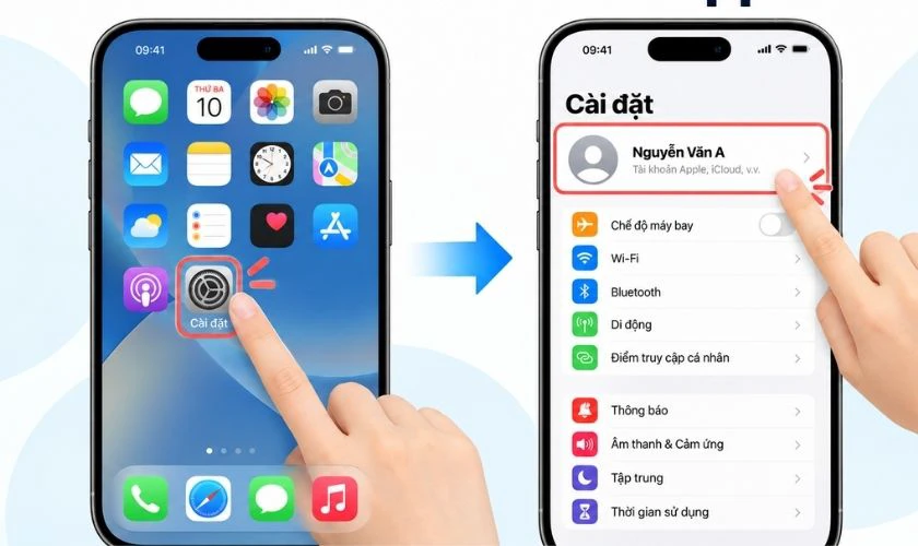 Kiểm tra và bật đồng bộ Lịch trong iCloud