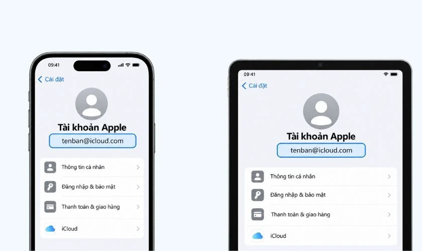 Đảm bảo iPhone đang đăng nhập đúng Tài khoản Apple được sử dụng trên các thiết bị còn lại