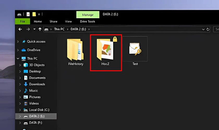 Lỗi Location is not available do tập tin được mã hóa