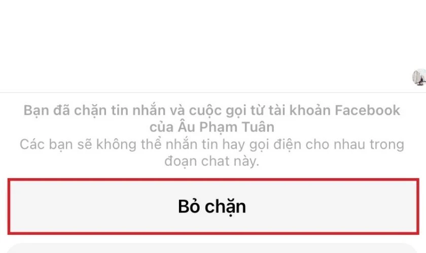 Xem x&eacute;t khả năng bị chặn bởi người nhận