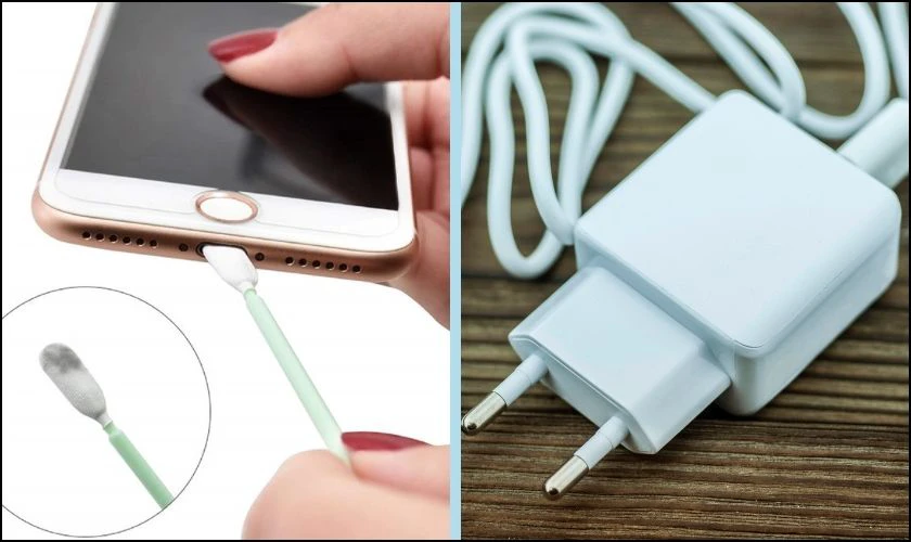 Vệ sinh cổng sạc, thay adapter sạc 