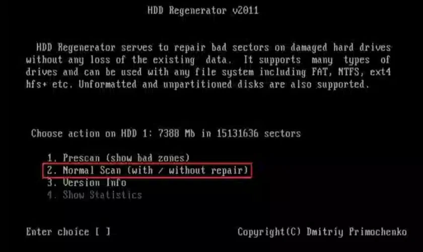 Lỗi bad sector laptop không nhận