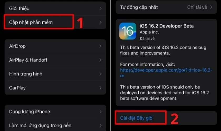 Cập nhật iOS để sửa lỗi Reset Counter iPhone