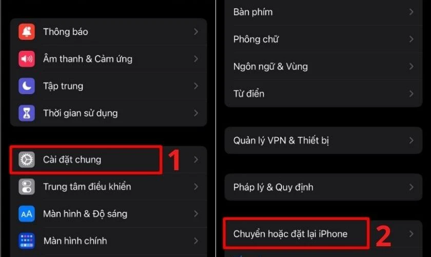 Khắc phục lỗi bằng cách khôi phục cài đặt gốc