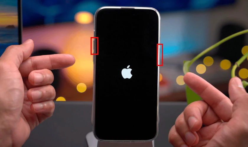 Khởi động lại m&aacute;y - C&aacute;ch khắc phục lỗi sạc pin iPhone phụ kiện kh&ocirc;ng hỗ trợ