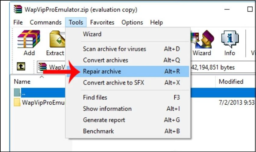 Cách sửa lỗi Winrar Diagnostic Messages khi giải nén