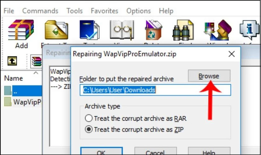 Chọn thư mục lưu file sau khi sửa